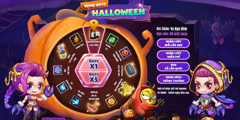 mini game quay số Halloween SOC88