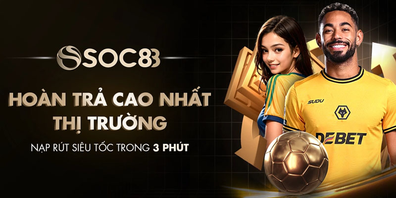 Tỷ lệ 1X2 được trình bày trực quan trong bảng kèo Soc88.