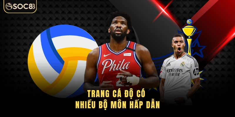 Trang cá độ có nhiều bộ môn hấp dẫn